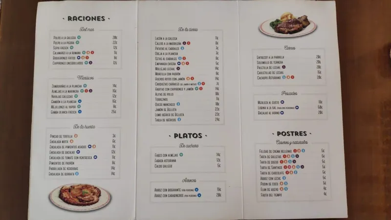 menu 2 of Restaurante El Valle