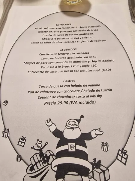 menu 2 of El Candelas