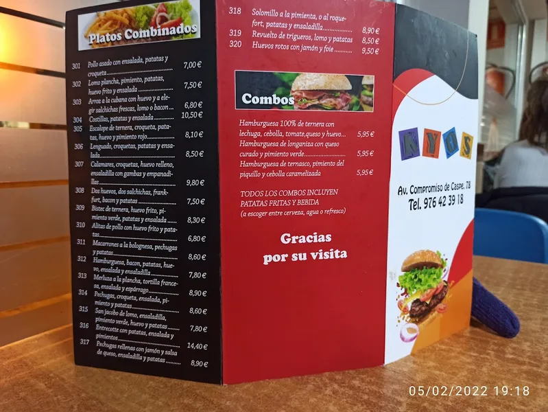 menu 0 of Cafetería Kyos