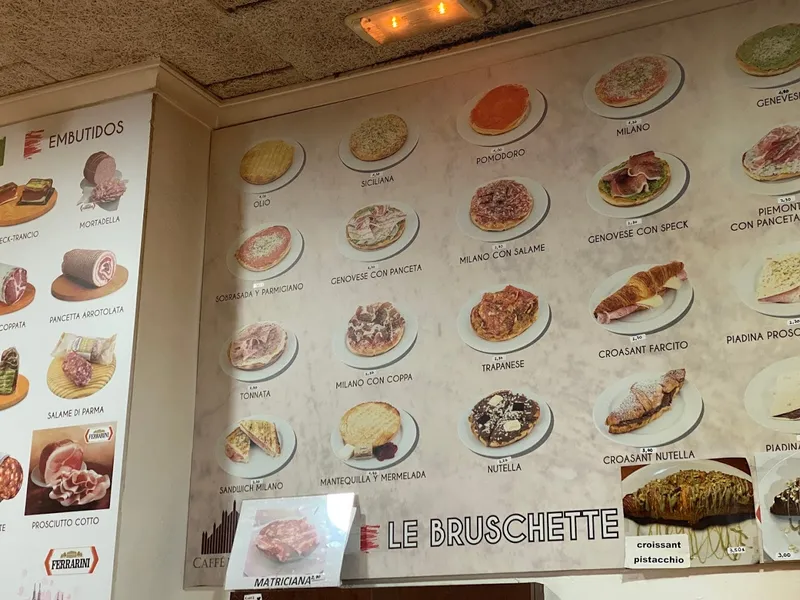 menu 1 of Café Milano