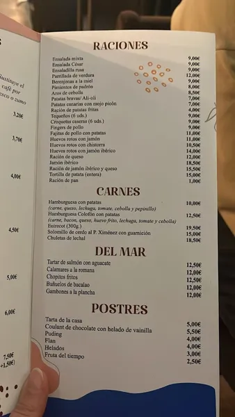 menu 0 of Restaurante El Colofón