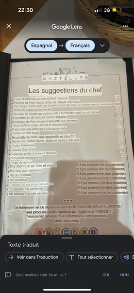 menu 2 of Taberna Gaztelupe