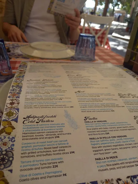 menu 2 of Terrazza Ravello