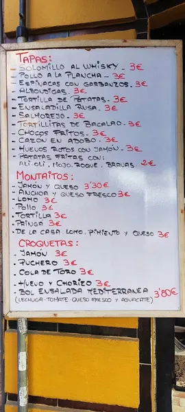 menu 0 of Cafetería La Tostaita Veloz