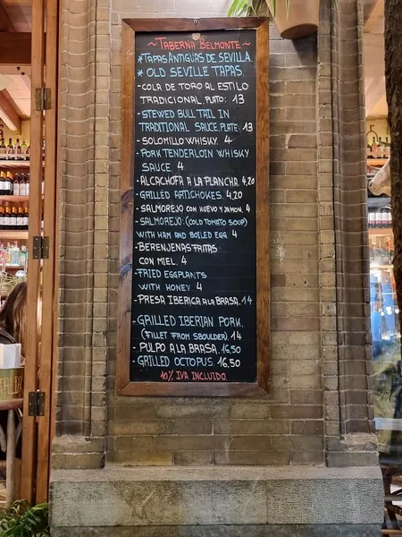 menu 2 of Taberna Belmonte