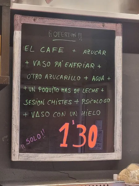 menu 1 of Cafetería Aromas de San Roman