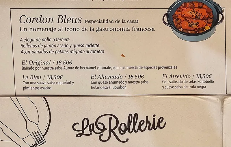 menu 0 of La Rollerie San Jerónimo