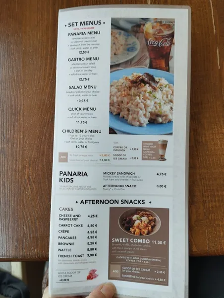 menu 0 of Panaria