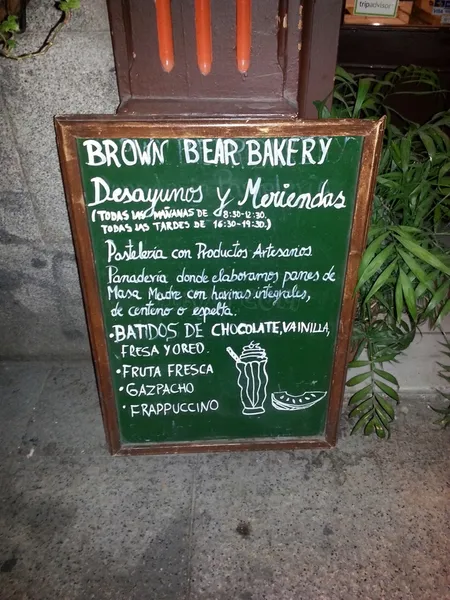 menu 1 of Brown Bear Bakery