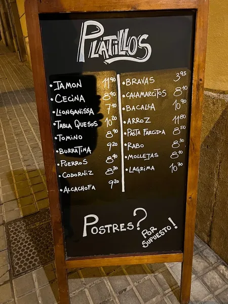 menu 0 of La Platilleria