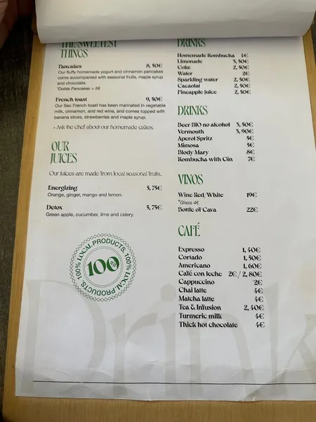 menu 0 of Sec Brunch