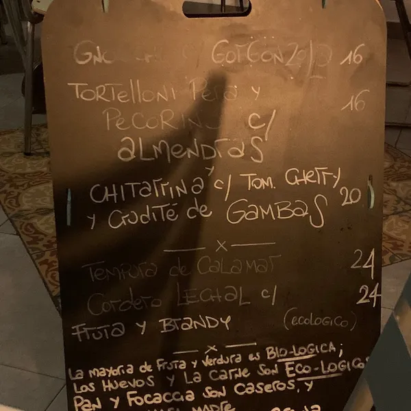 menu 1 of Restaurant Malumore