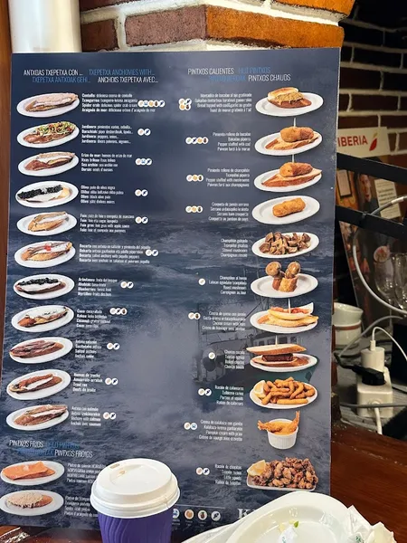 menu 1 of Bar Txepetxa