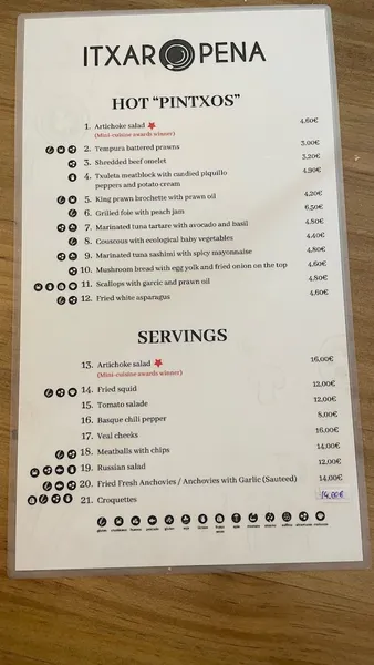 menu 1 of Itxaropena 1910