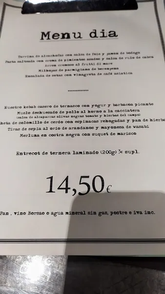 menu 2 of Restaurante Asian