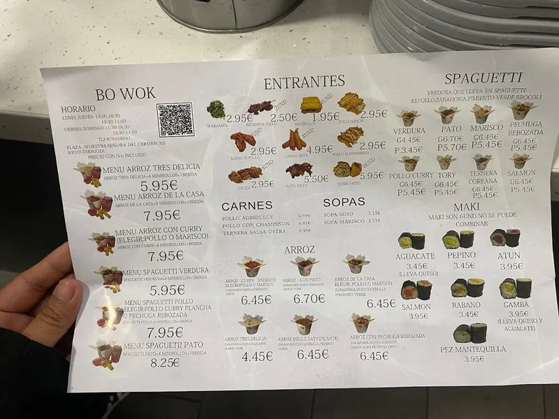 menu 1 of Bo Wok