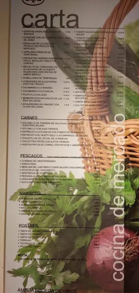 menu 0 of Casa Enrique