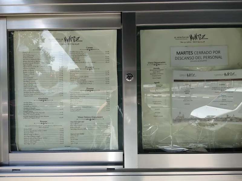 menu 0 of El Mercado de Montiz