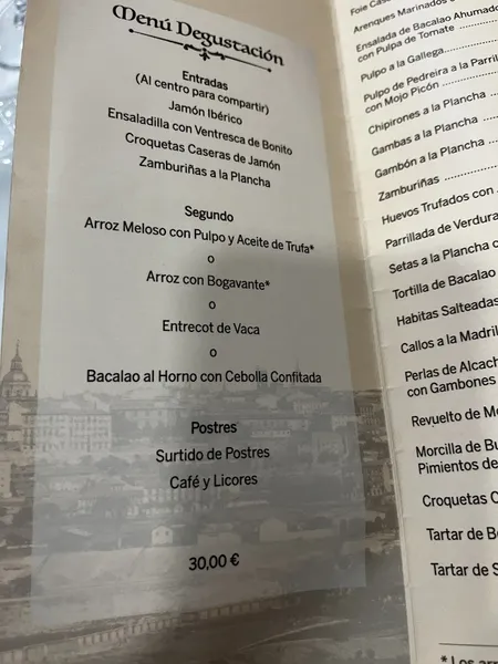 menu 2 of El Mercado de Montiz
