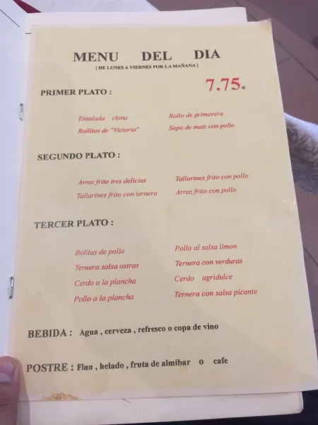 menu 1 of Victoria
