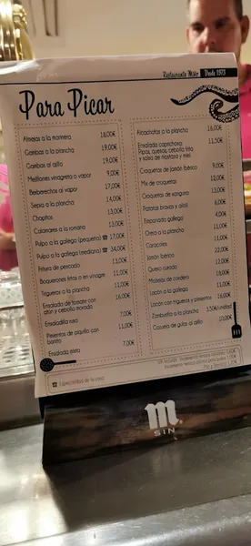 menu 1 of Miño