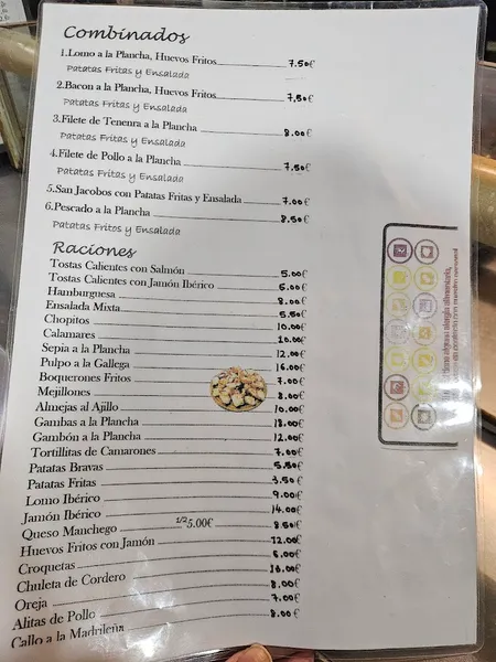 menu 0 of Restaurante La Veguita