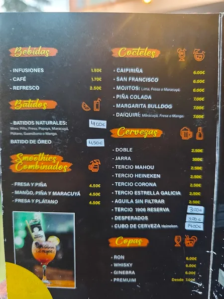 menu 0 of El Rincón de Hortaleza