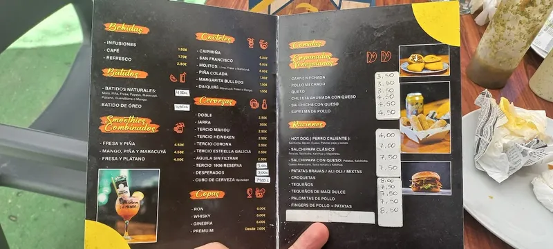 menu 2 of El Rincón de Hortaleza