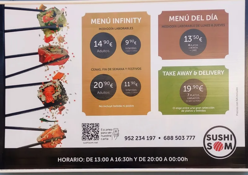 menu 1 of Sushisom Málaga