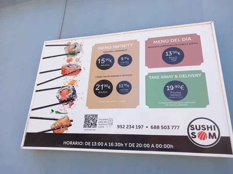 menu 2 of Sushisom Málaga