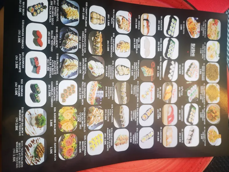 menu 1 of Restaurante Japonés Sushi Yasaka
