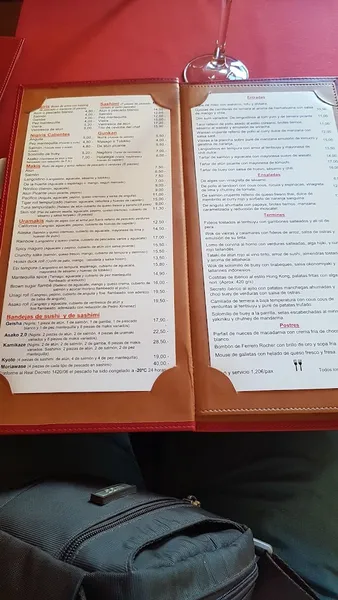 menu 2 of ASAKO - Restaurante Japonés Málaga - Sushi
