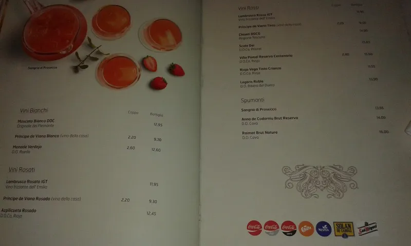 menu 0 of Restaurant La Tagliatella | Les Gavarres, Tarragona