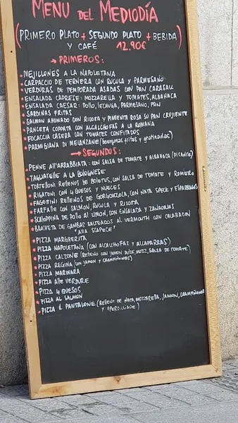 menu 0 of La Pizzetta Paris i Tarragona