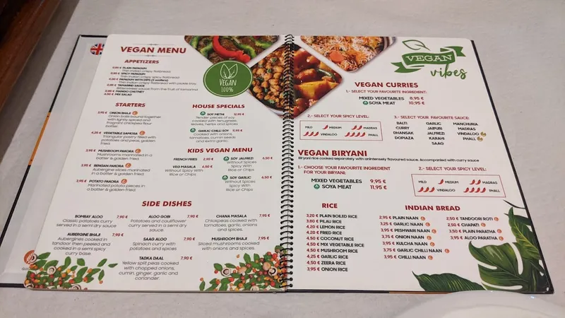 menu 0 of Sabor de la India