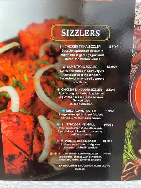 menu 2 of Mother India La Paz - indian restaurant