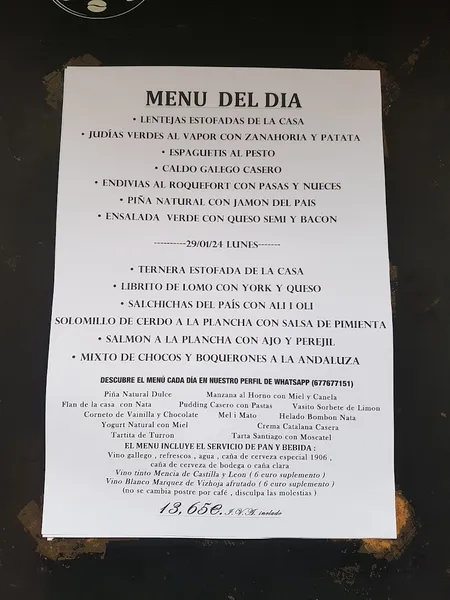 menu 2 of Maxi & Max