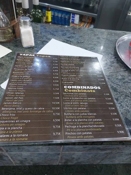 menu 2 of Bar Oliva Cafeteria