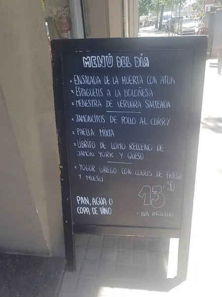 menu 0 of El Comensal