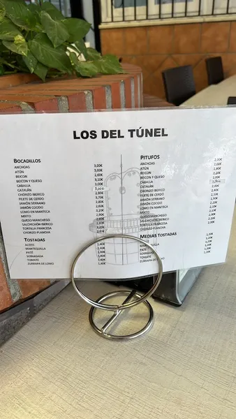 menu 2 of Restaurante Los del Túnel