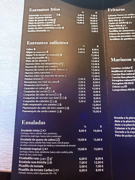 menu 2 of Restaurante Caribe