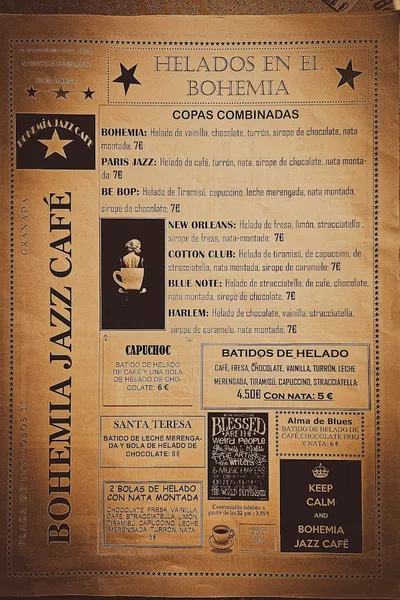menu 2 of Bohemia Jazz Café