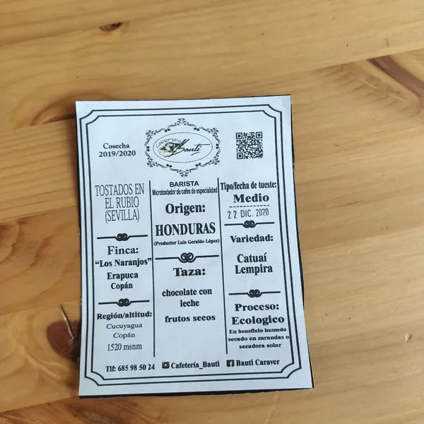 menu 0 of Cafetería Massay