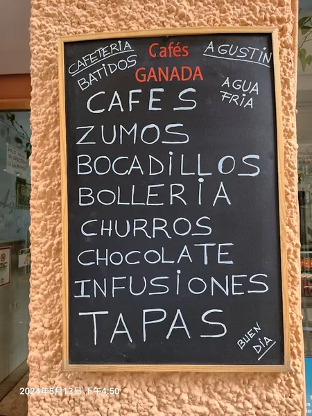 menu 1 of Cafetería Agustín