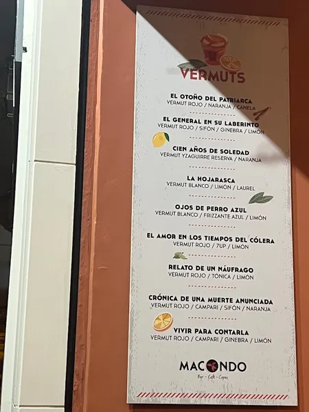 menu 0 of Bar Macondo Granada