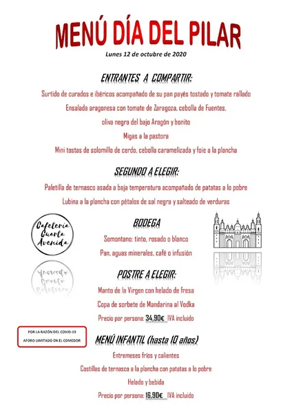 menu 0 of Cafetería Cuarta Avenida