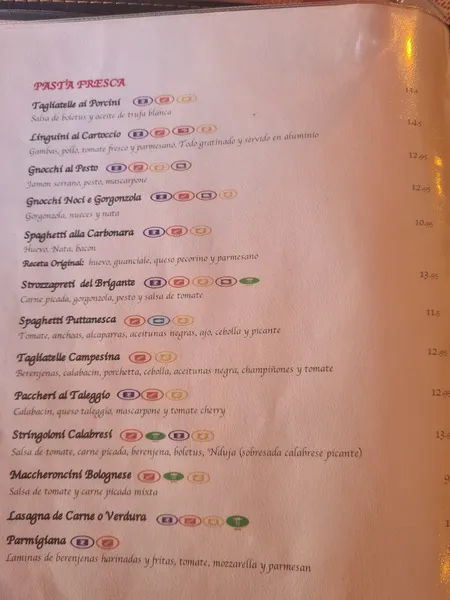 menu 1 of Trattoria Mamma Franca