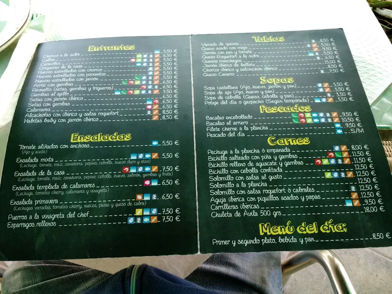 menu 0 of Rincón de Pedro