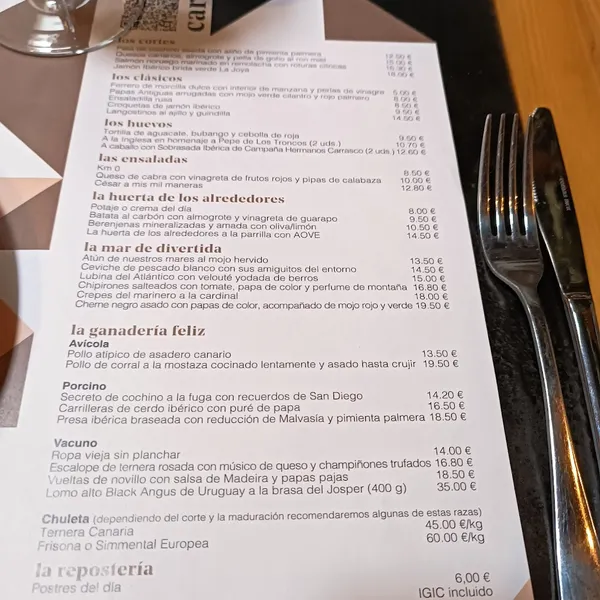 menu 0 of Restaurante Guannabí