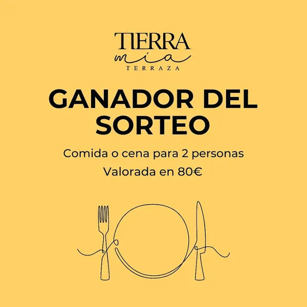 menu 1 of Tierra Mía terraza